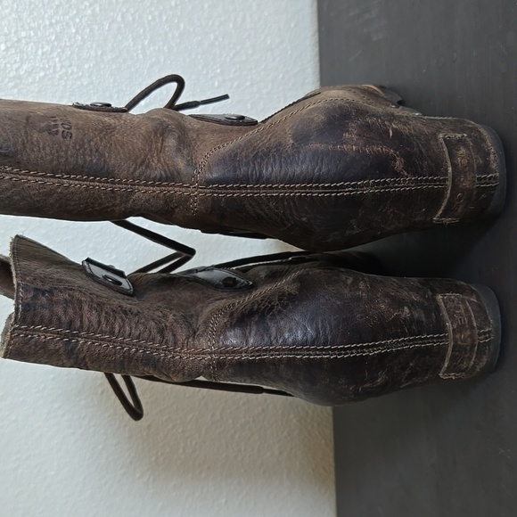 Sorel Joan of Arctic Waterproof Lace Up Oil Leather Wedge Size 9 - Picture 3 of 11